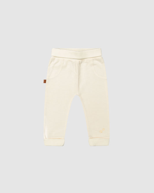 Broekje waffle off-white